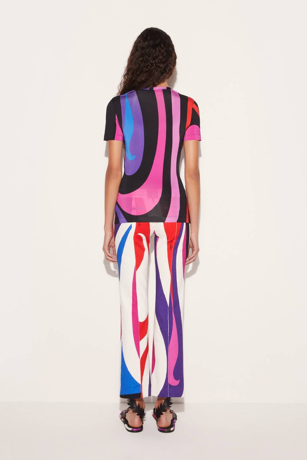 Pucci T-shirt Con Stampa Marmo