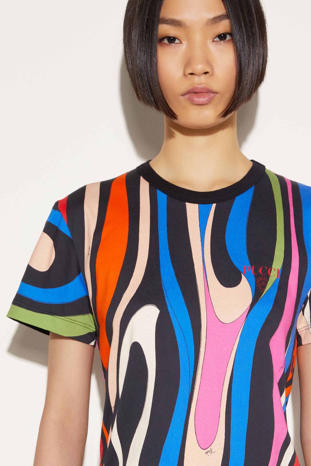 Pucci T-shirt Con Stampa Marmo