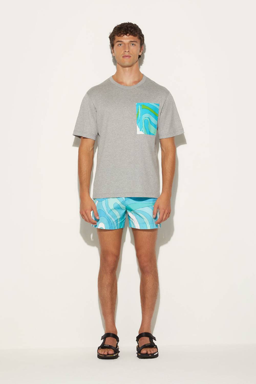 Pucci T-shirt Con Stampa Marmo