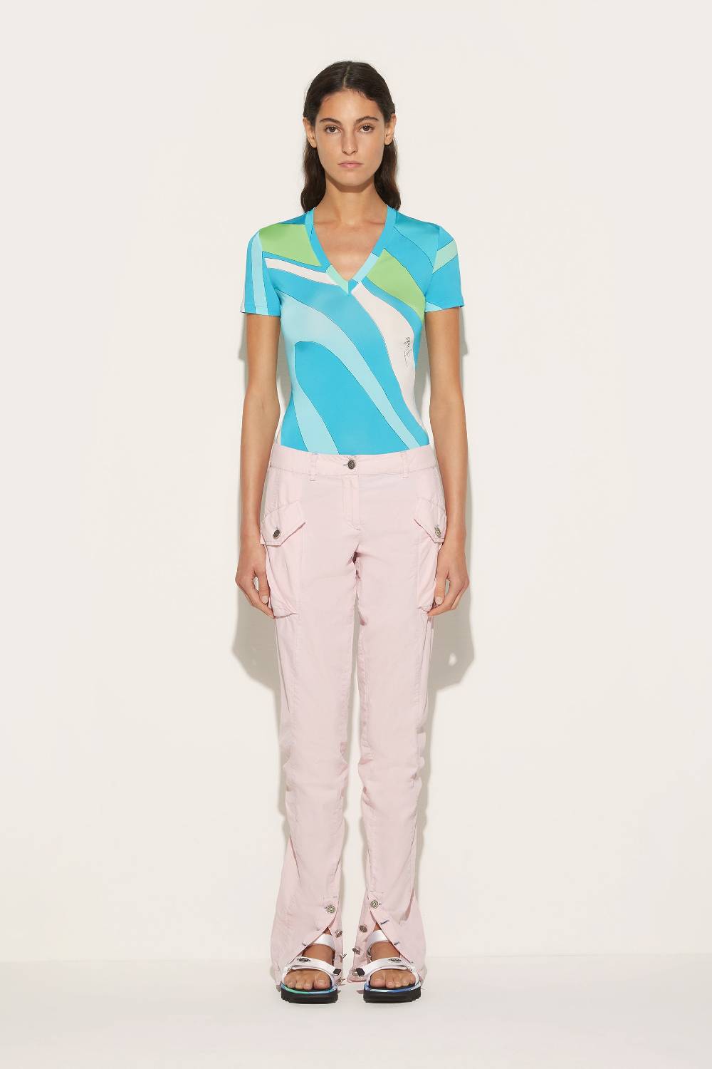 Pucci T-shirt Con Stampa Marmo