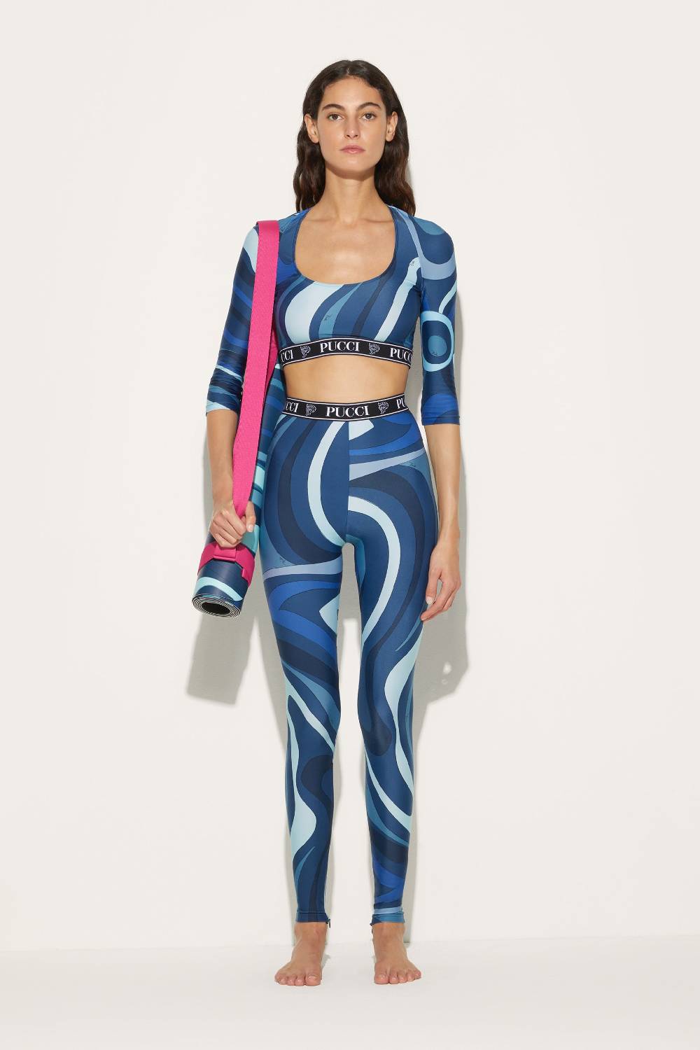 Pucci Tappetino Da Yoga Con Stampa Marmo