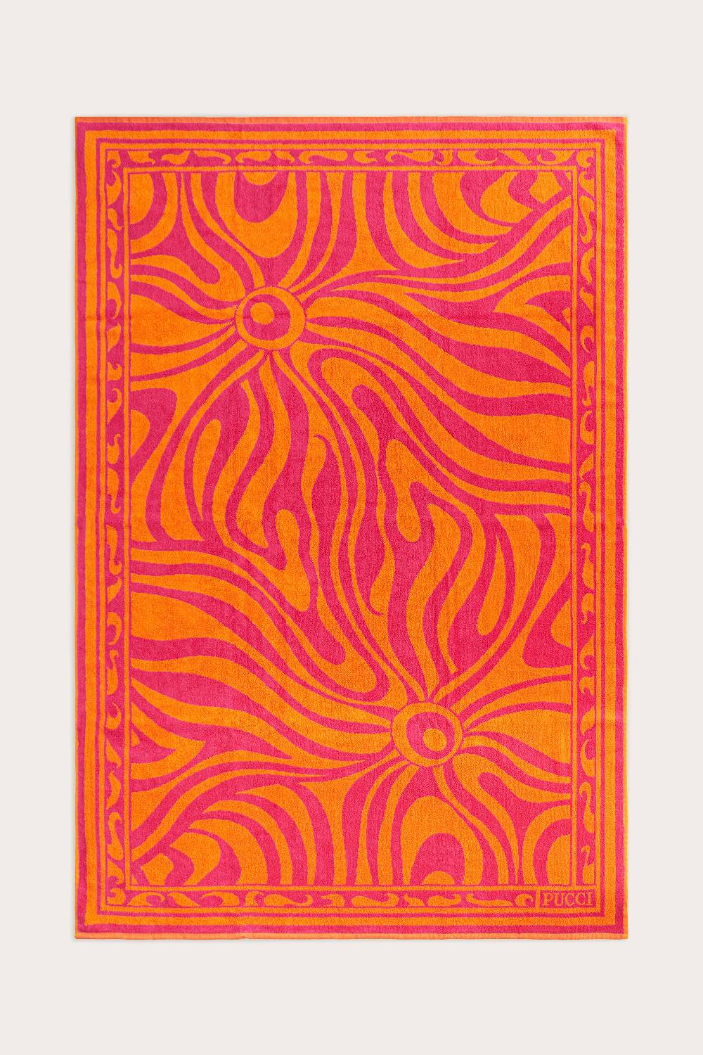 Pucci Telo mare jacquard con motivo Marmo