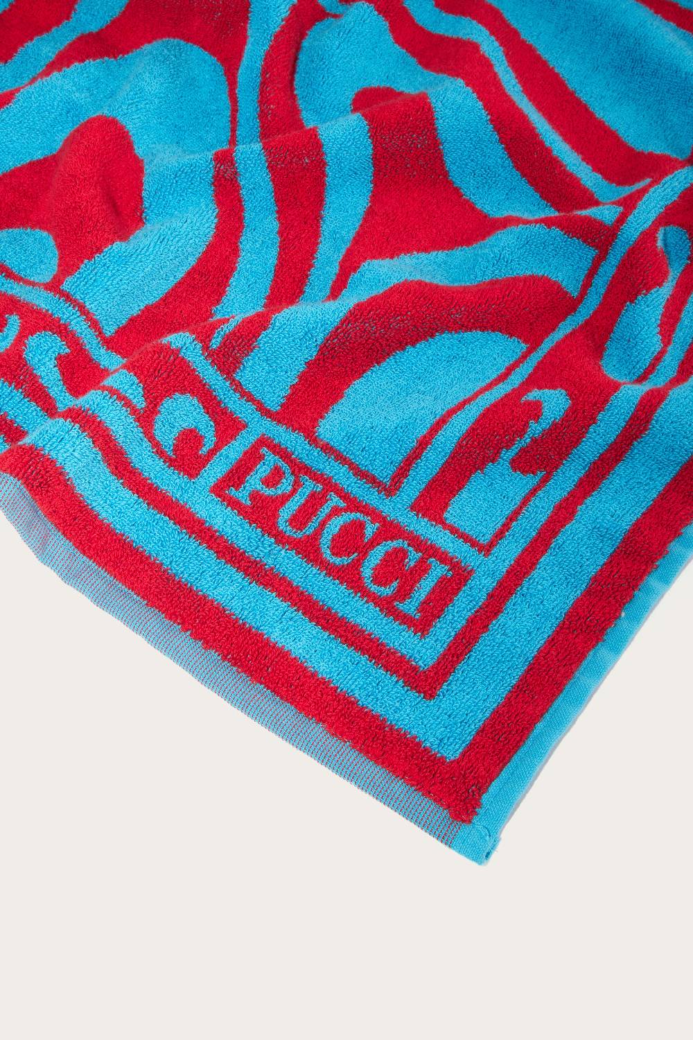 Pucci Telo Mare Jacquard Con Motivo Marmo