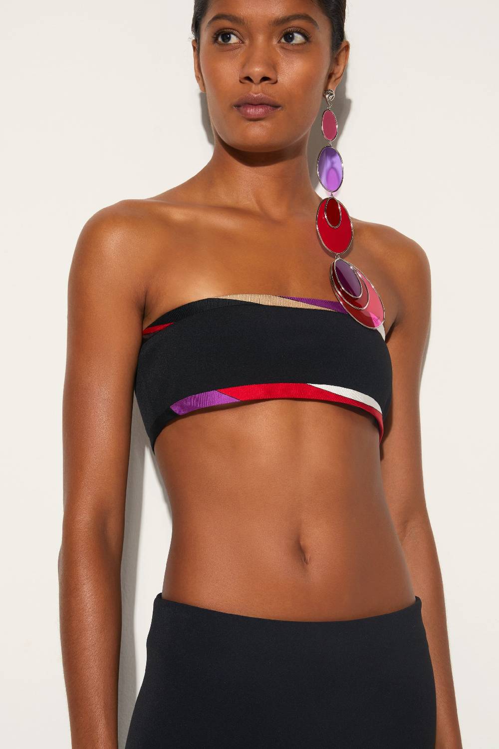 Pucci Top A Fascia Con Finiture Iride