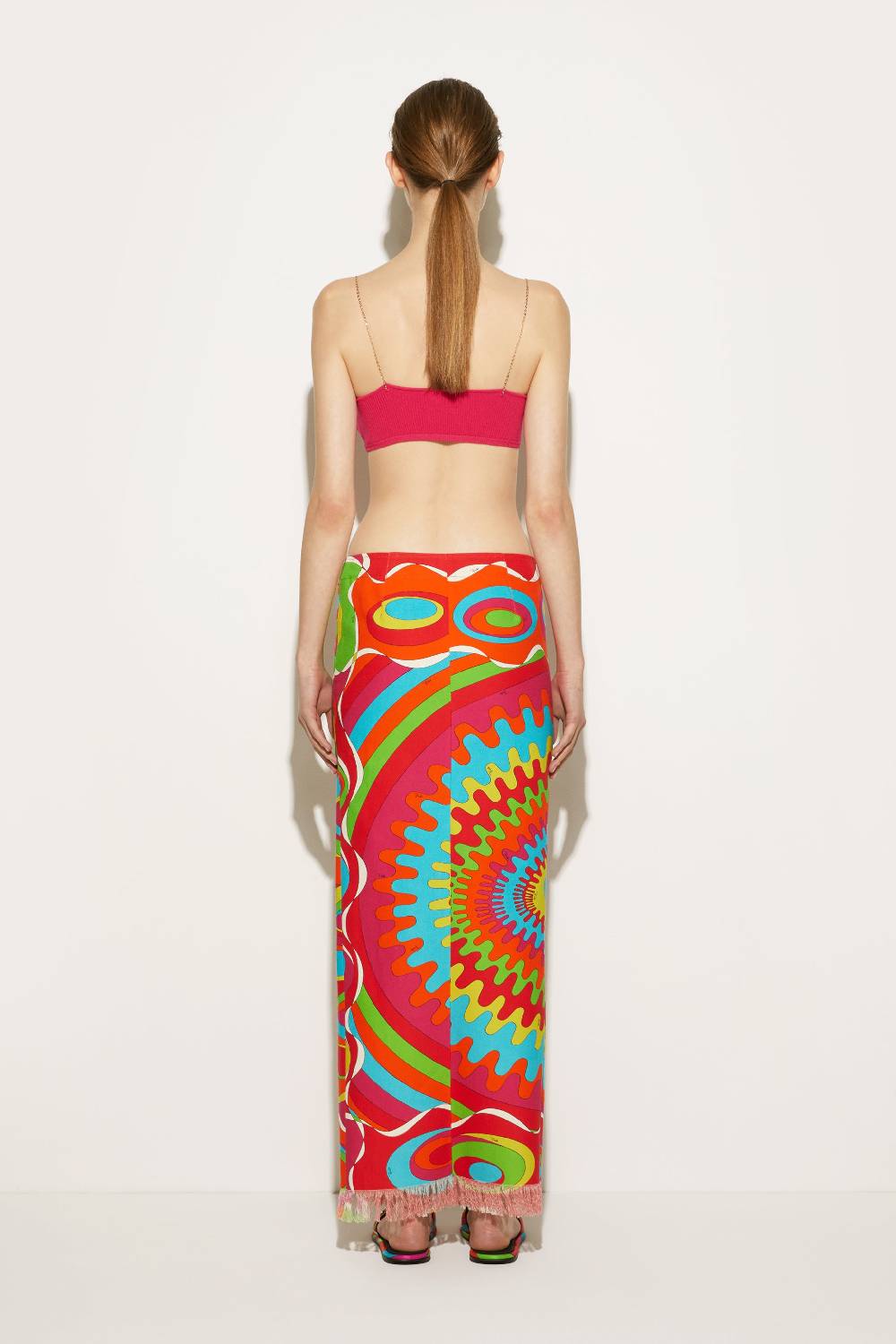 Pucci Top A Fascia Con Spalline A Catena