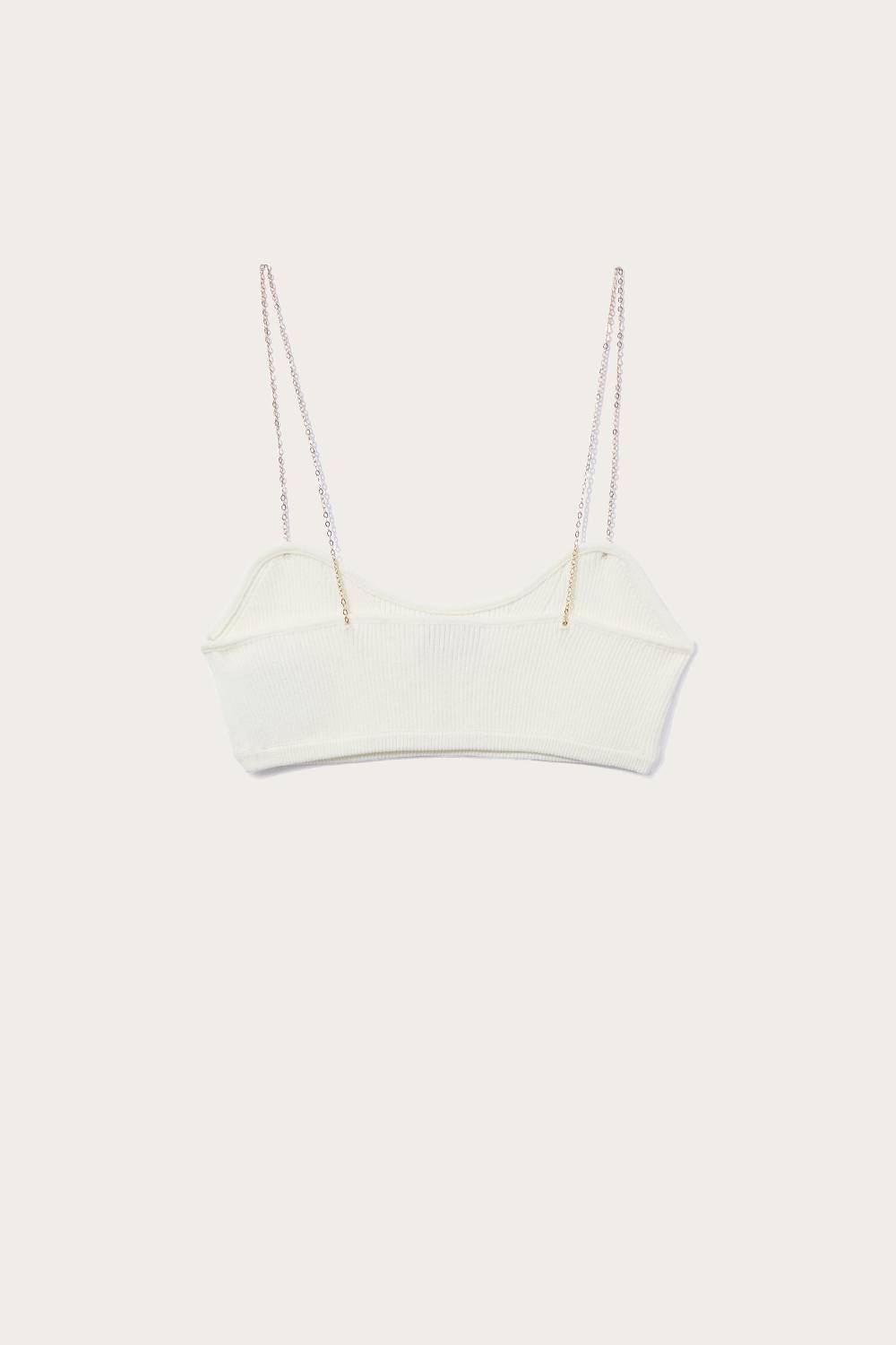 Pucci Top A Fascia Con Spalline A Catena