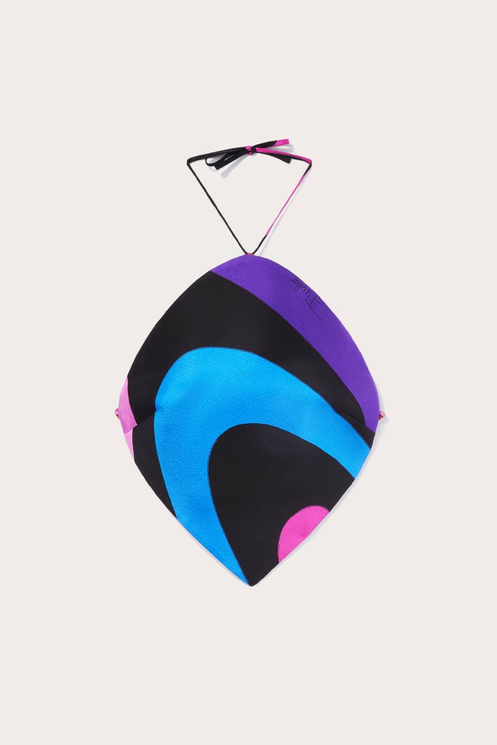 Pucci Top a goccia con stampa Marmo