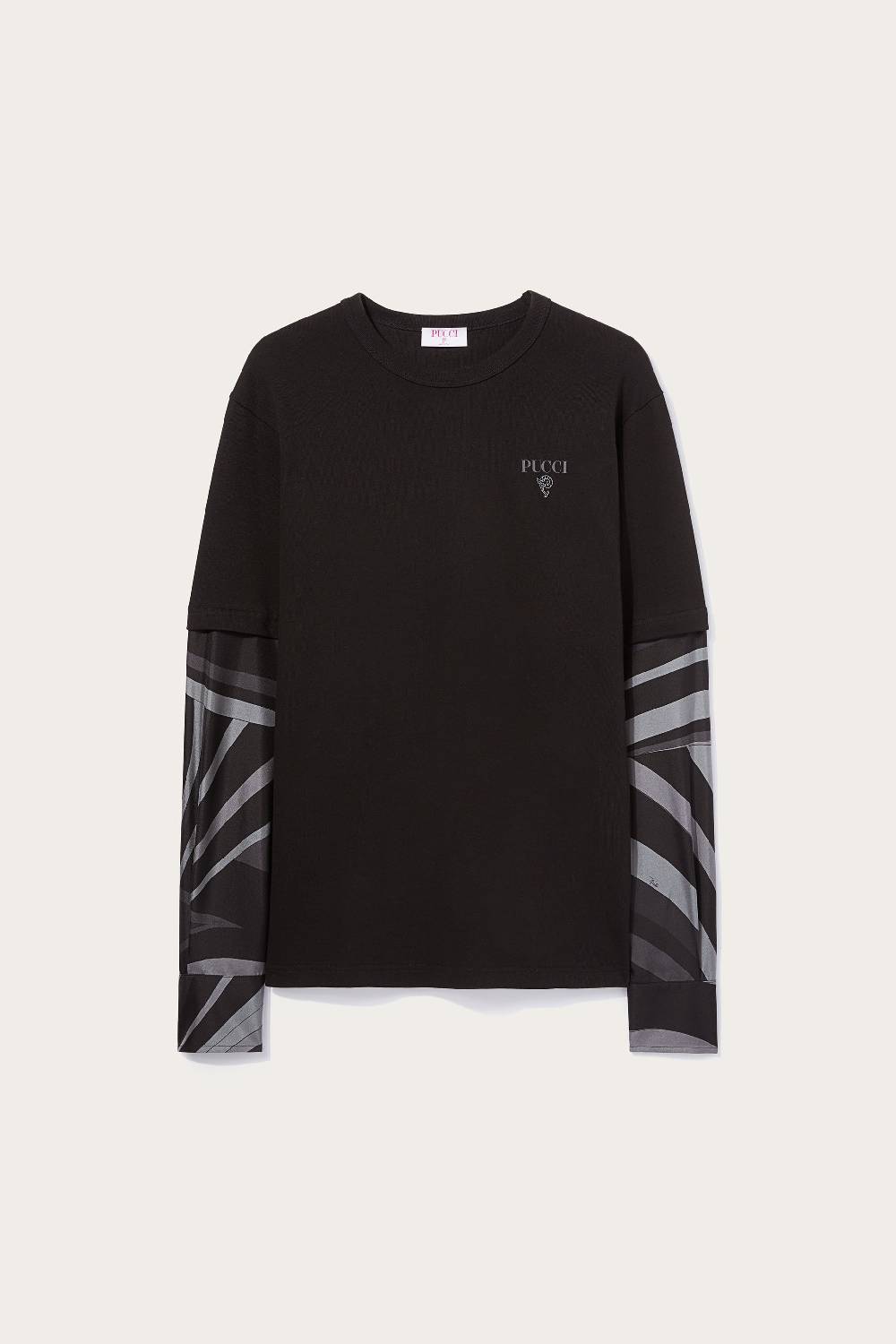 Pucci Top a strati con inserti Iride