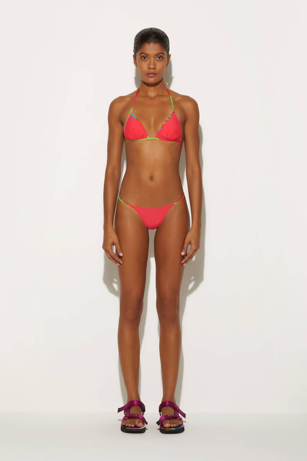 Pucci Top Bikini Con Finiture Iride