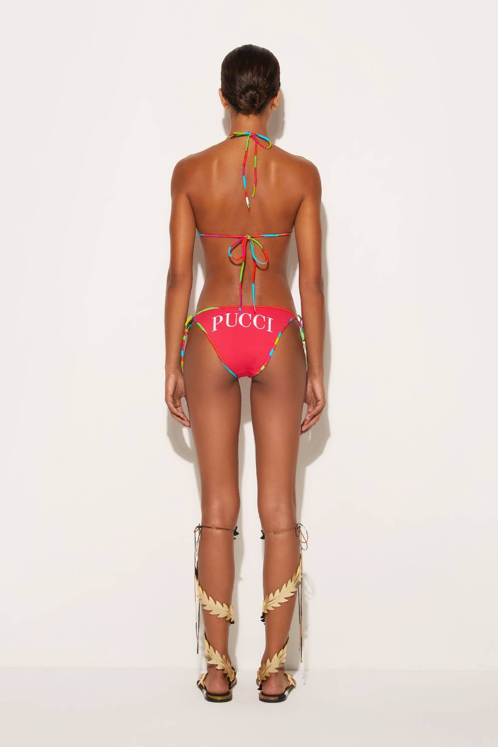 Pucci Top Bikini Con Finiture Iride