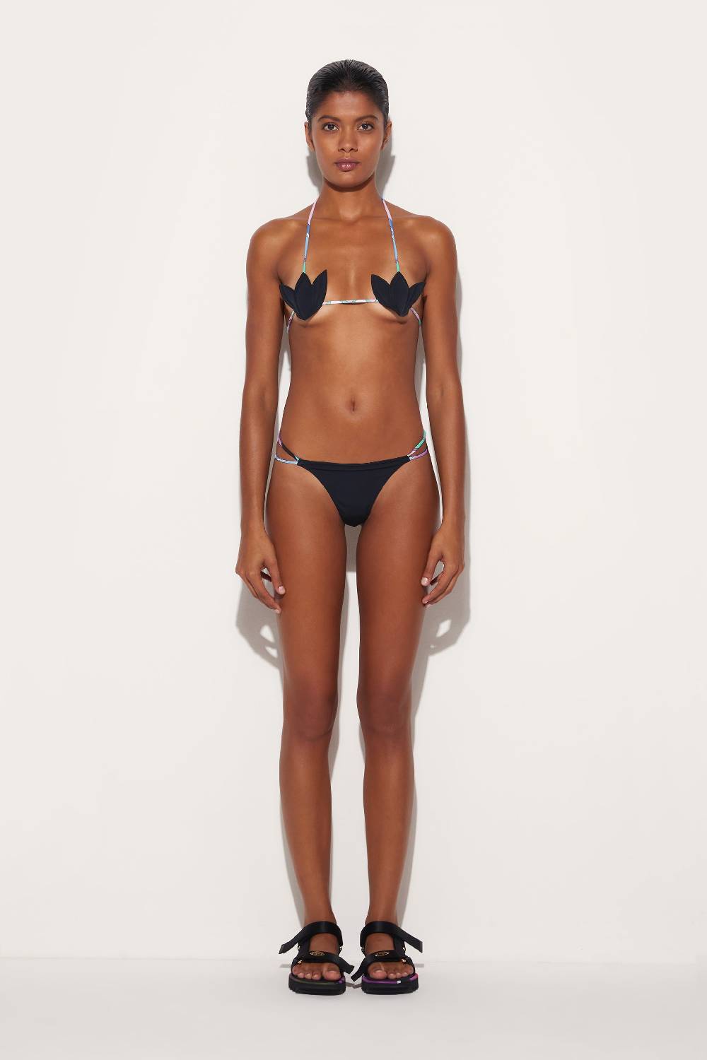 Pucci Top Bikini Con Finiture Iride