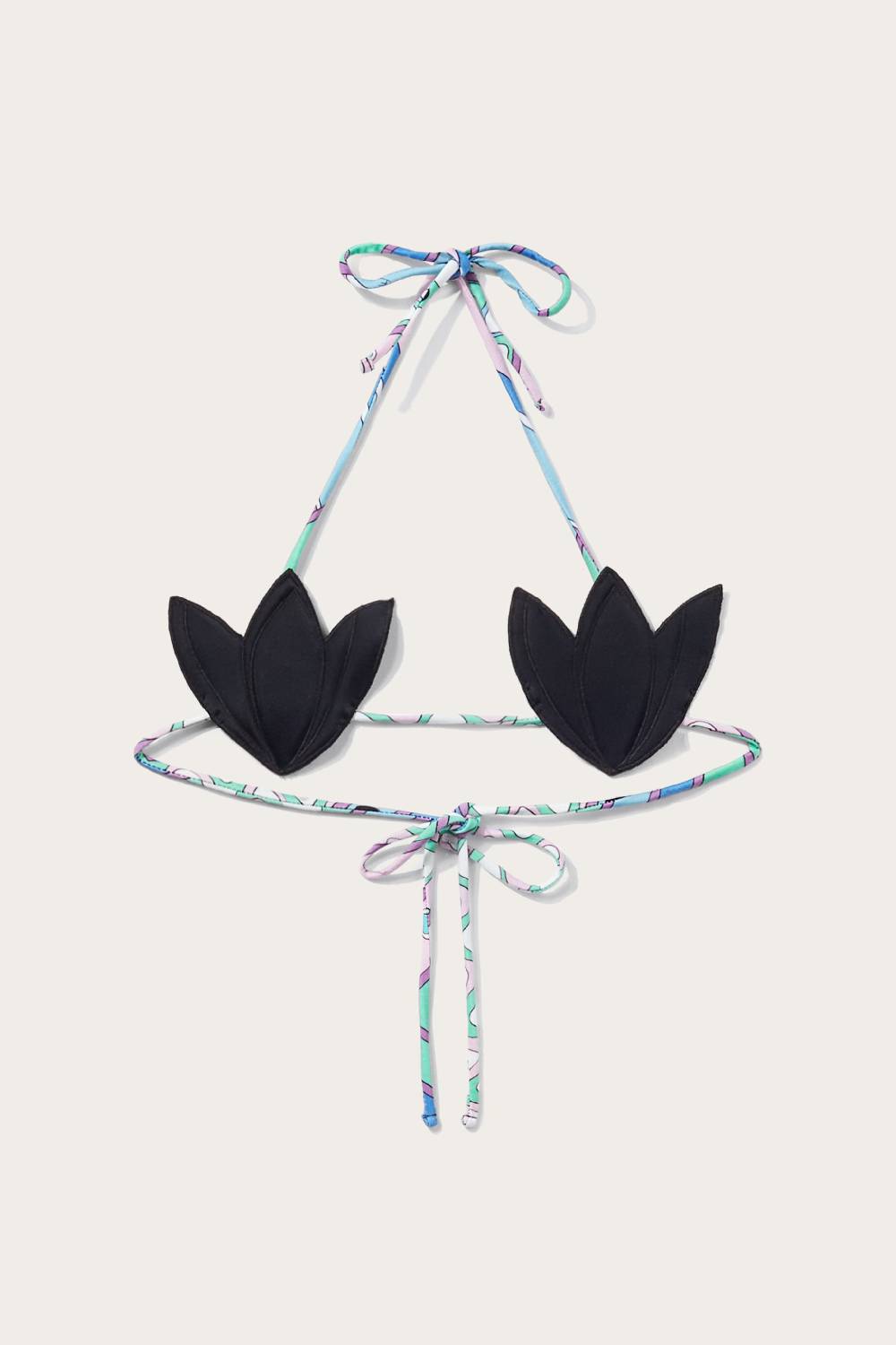 Pucci Top bikini con finiture Iride