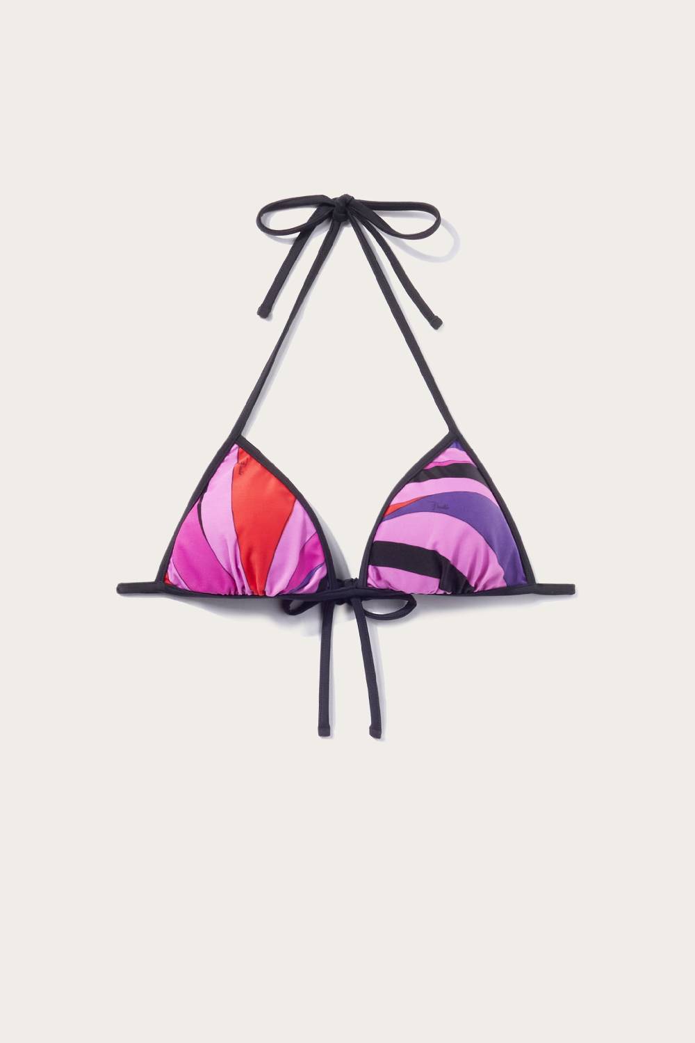 Pucci Top bikini con stampa Marmo