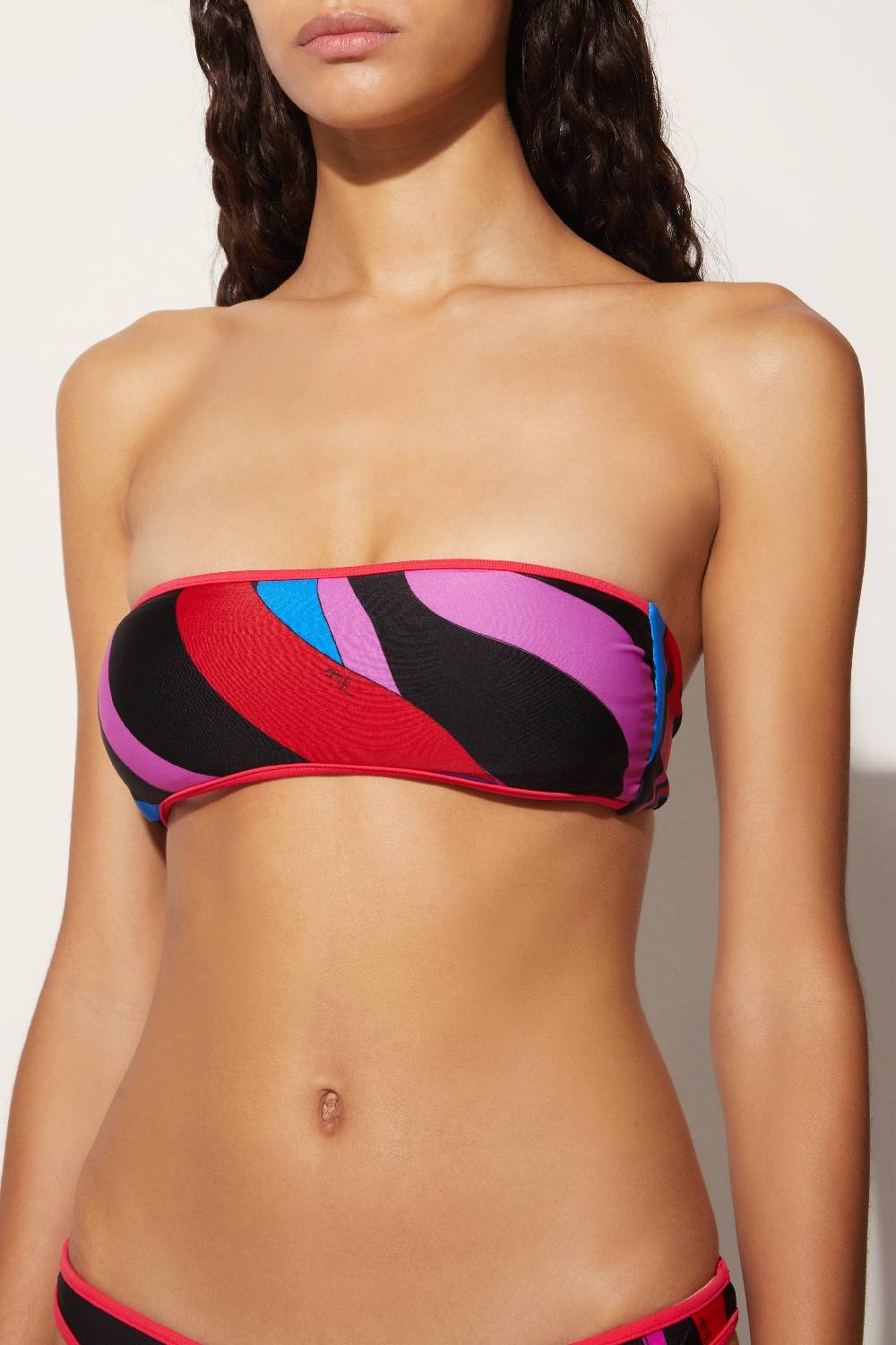 Pucci Top Bikini Con Stampa Marmo