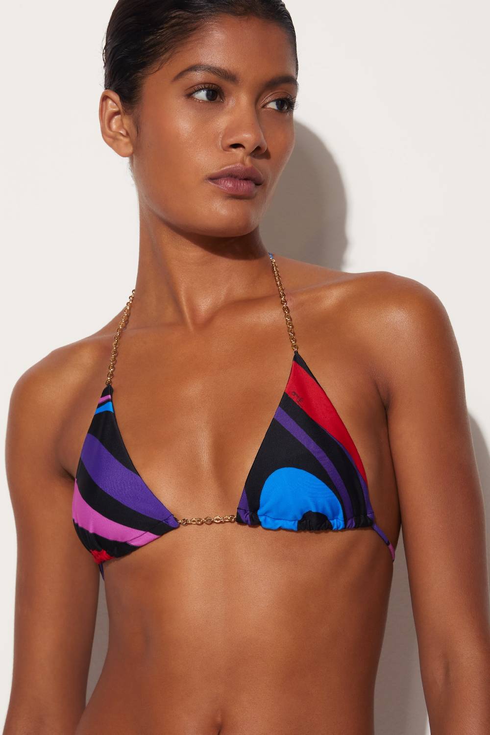 Pucci Top Bikini Con Stampa Marmo
