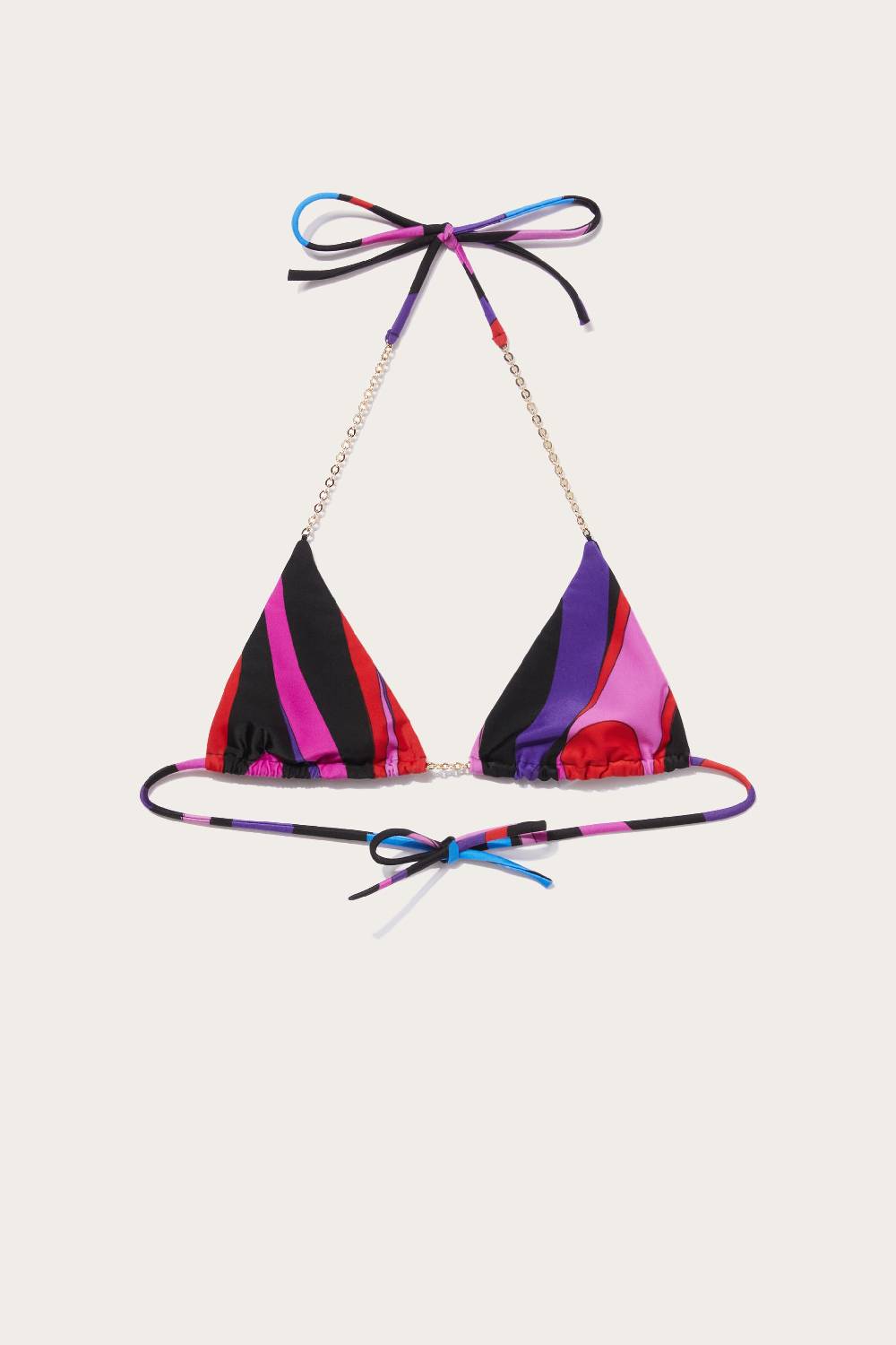 Pucci Top bikini con stampa Marmo