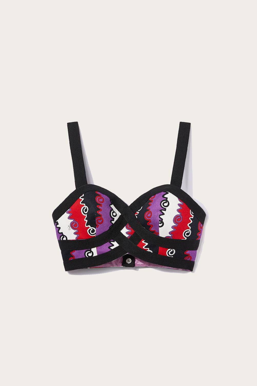 Pucci Top bustier con stampa Chiave