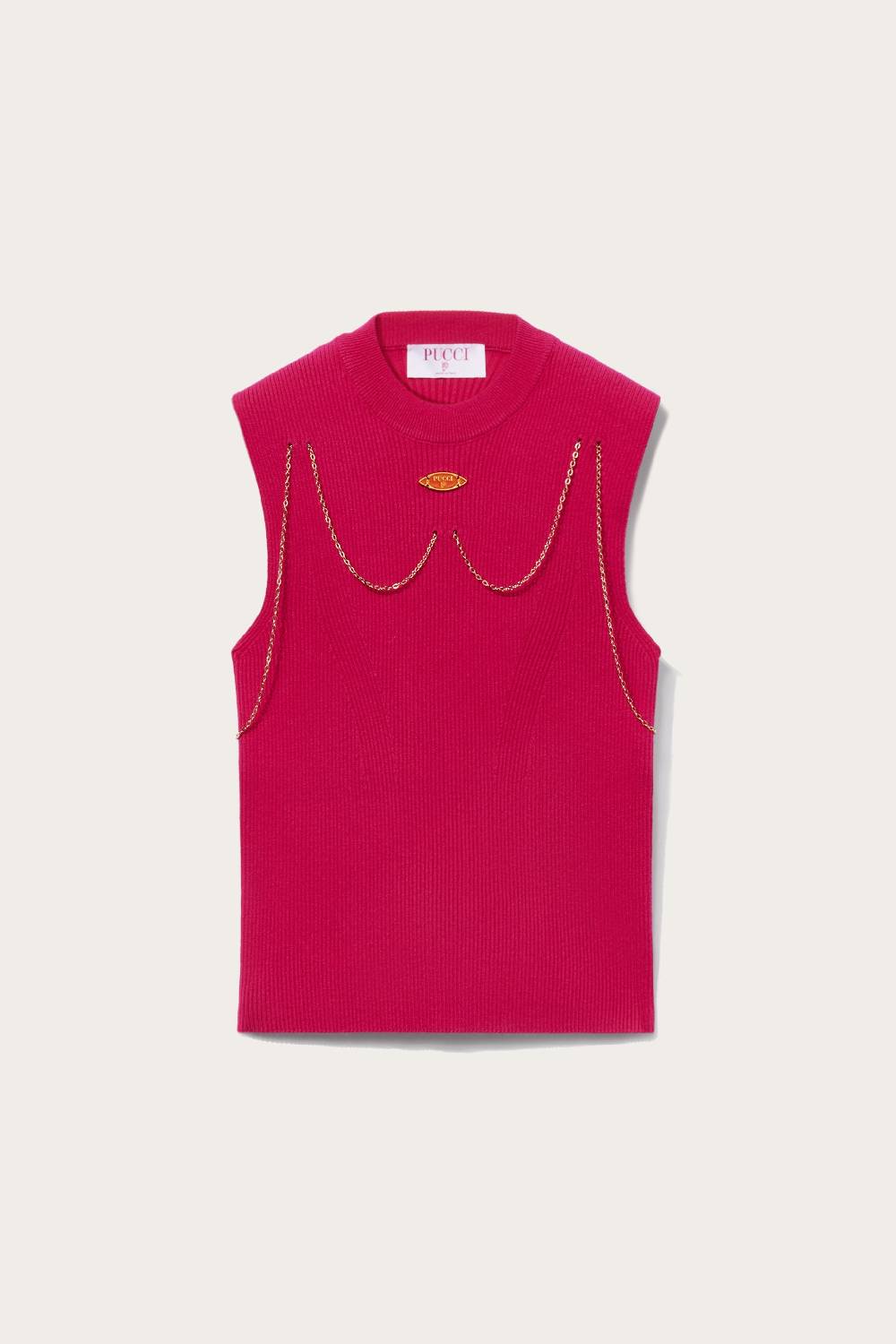 Pucci Top con dettaglio a catena