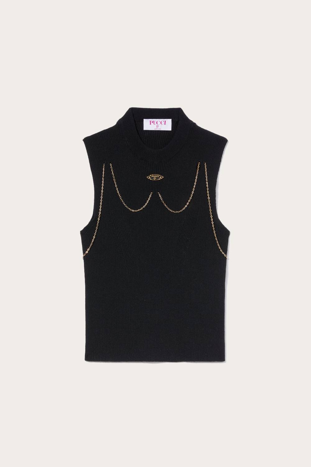 Pucci Top con dettaglio a catena