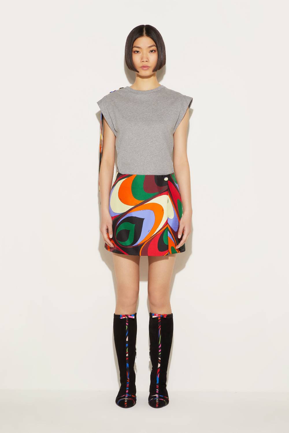 Pucci Top Con Inserto Iride