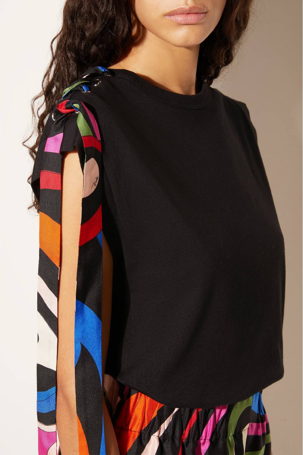 Pucci Top Con Inserto Marmo