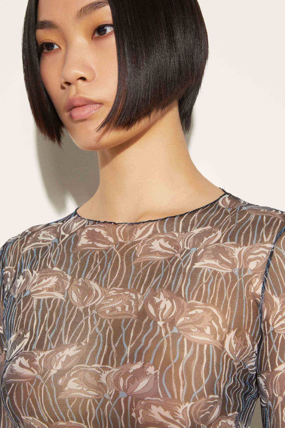 Pucci Top Con Stampa Fior Di Loto