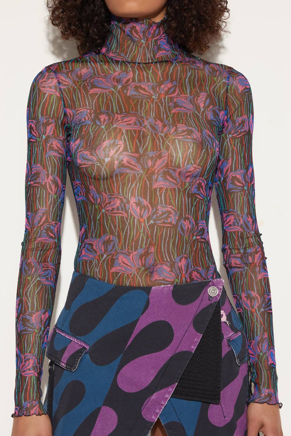 Pucci Top Con Stampa Fior Di Loto