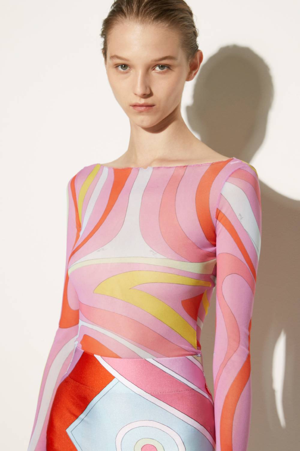 Pucci Top Con Stampa Marmo