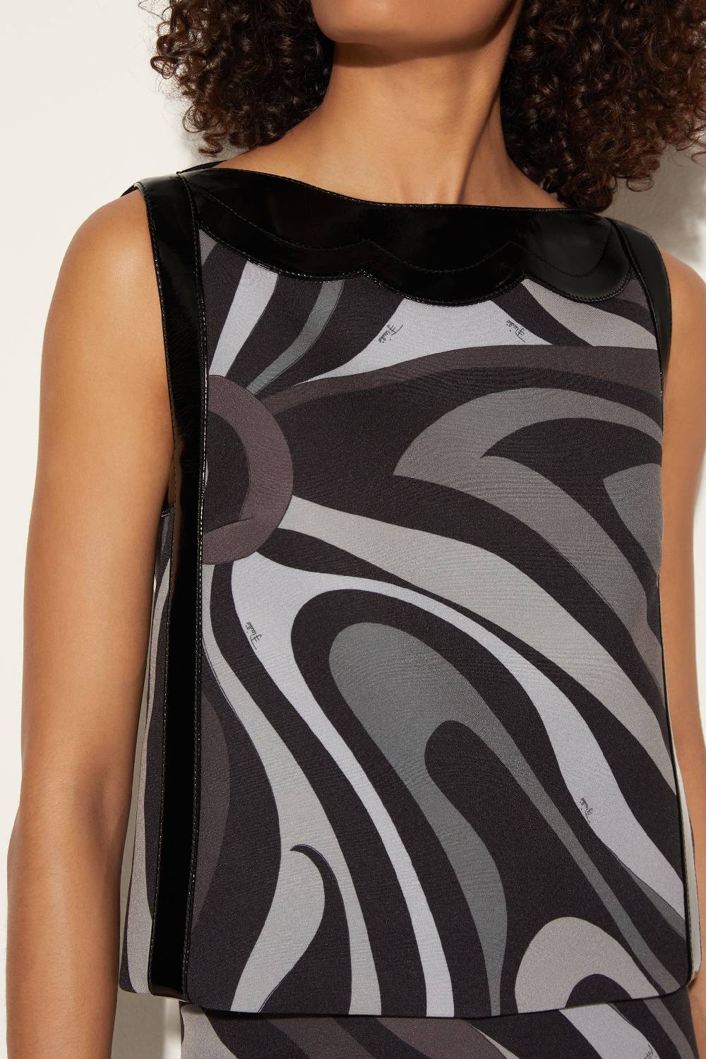 Pucci Top Con Stampa Marmo