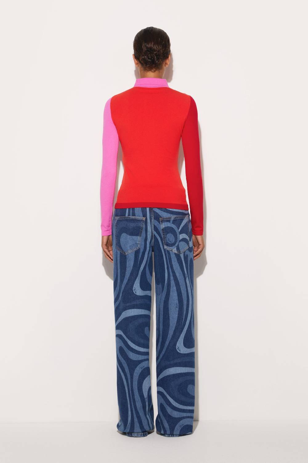 Pucci Top In Maglia Con Design Color-block