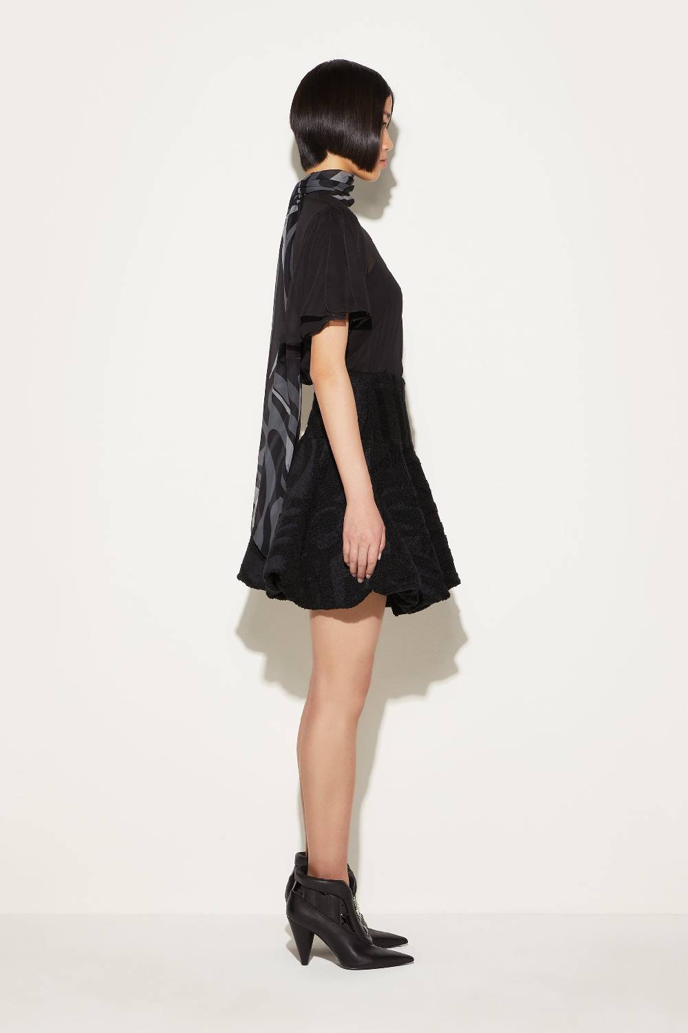 Pucci Top In Seta Con Inserto Marmo