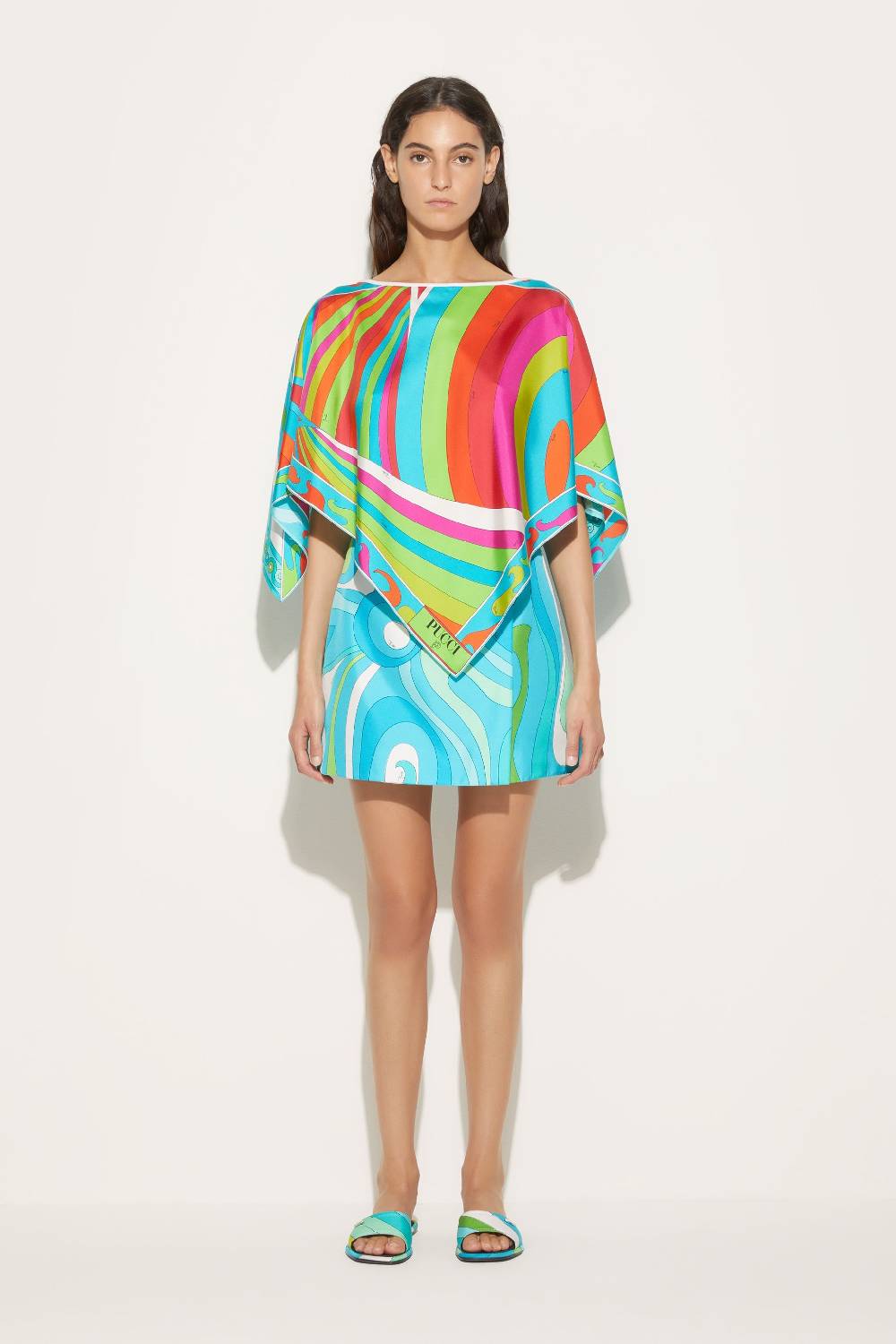 Pucci Top In Seta Con Stampa Iride