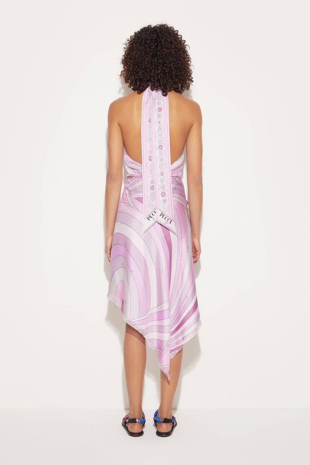 Pucci Top In Seta Con Stampa Iride