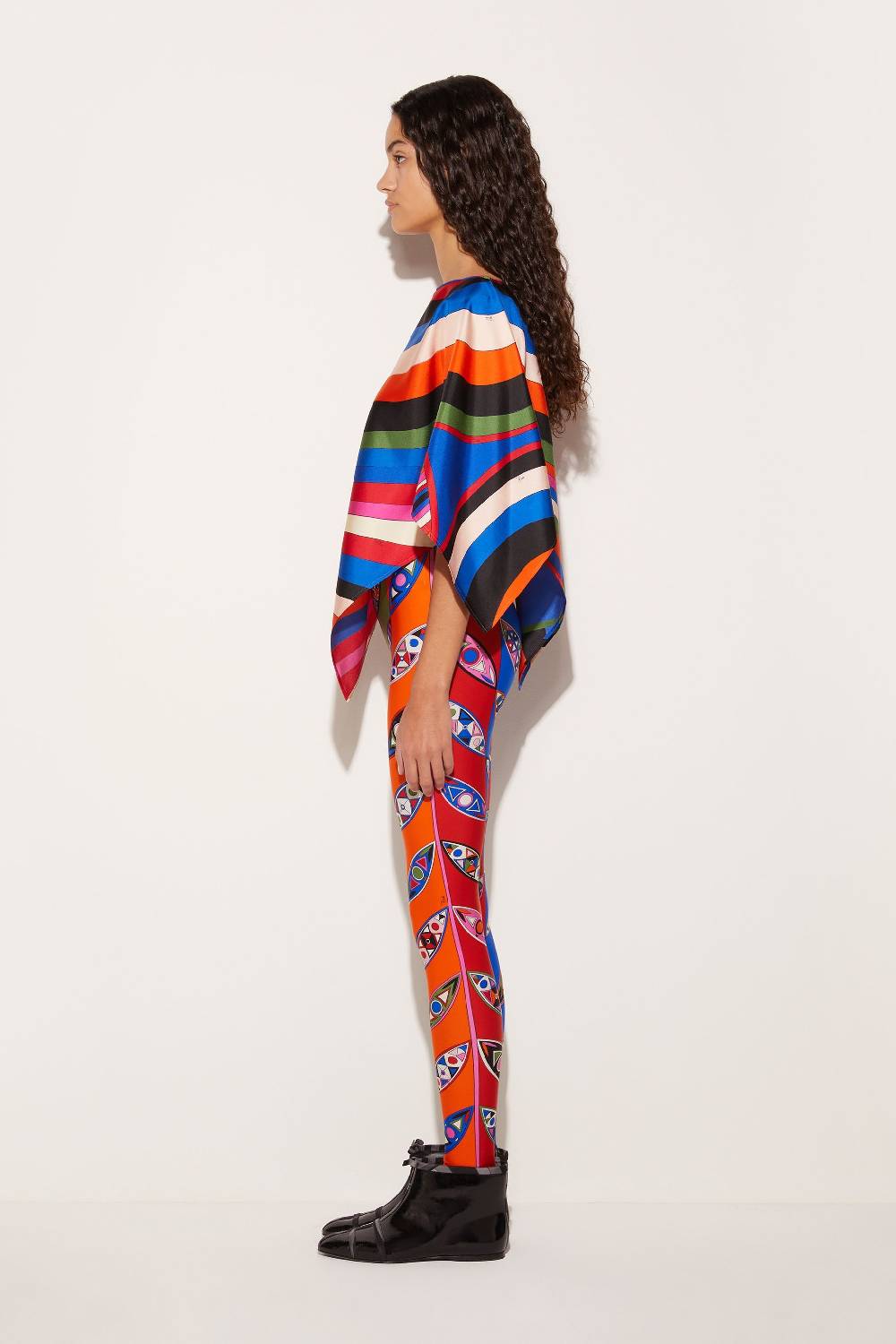 Pucci Top In Seta Con Stampa Iride