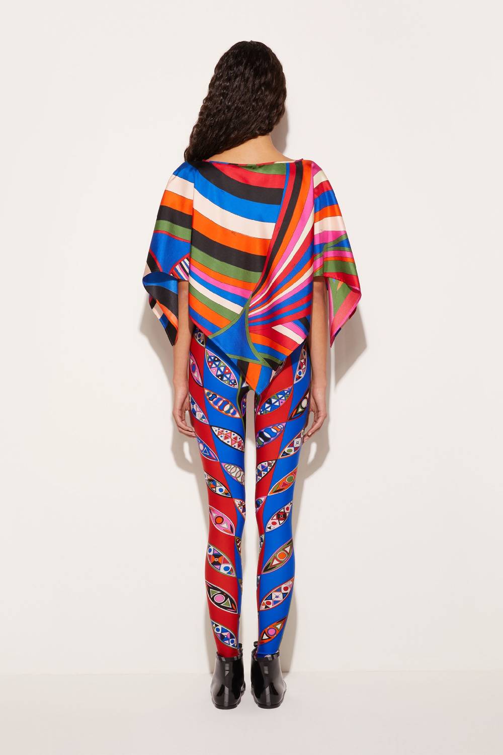 Pucci Top In Seta Con Stampa Iride