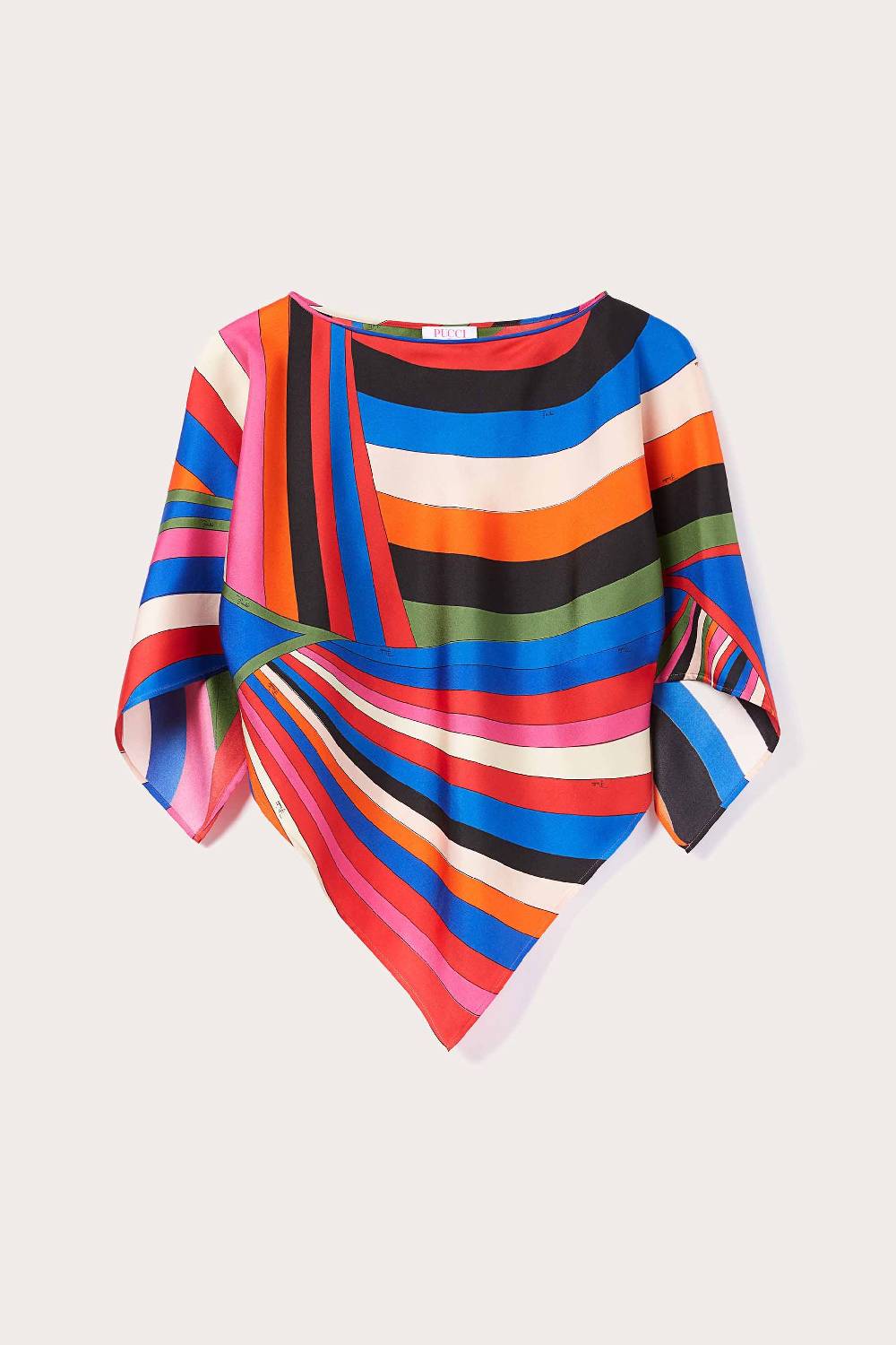 Pucci Top in seta con stampa Iride