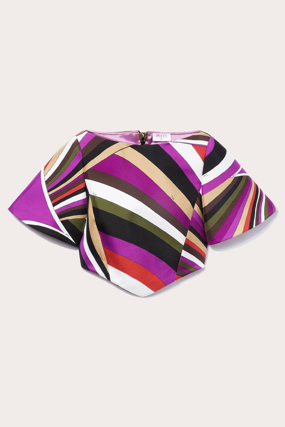 Pucci Top in seta con stampa Iride