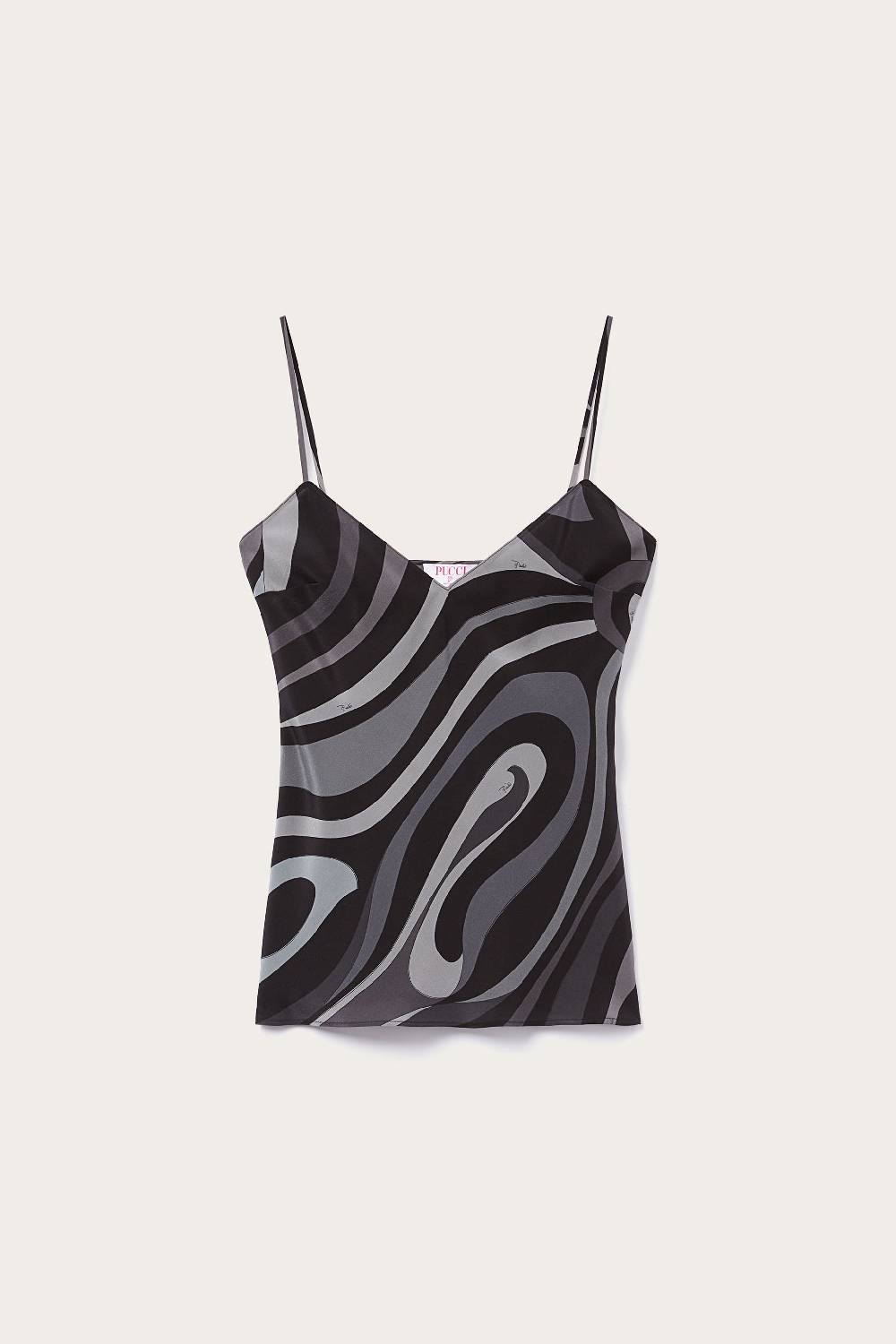 Pucci Top in seta con stampa Marmo