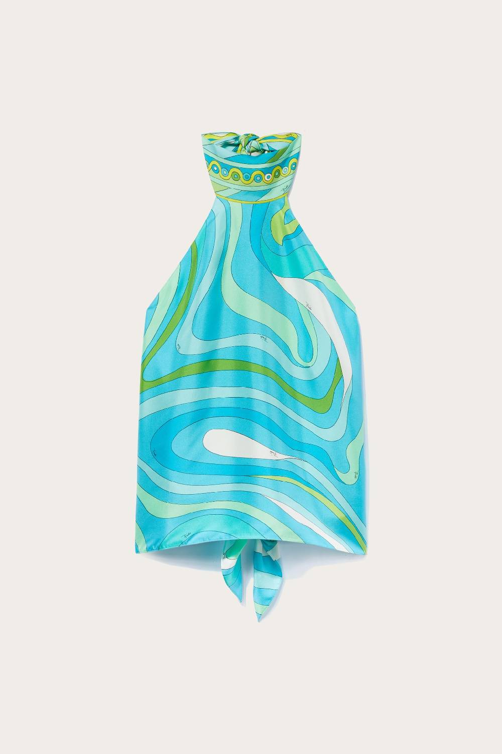 Pucci Top in seta con stampa Marmo