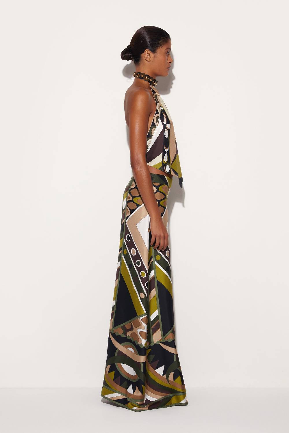 Pucci Top In Seta Con Stampa Pesci