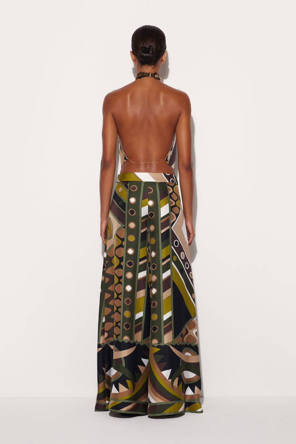 Pucci Top In Seta Con Stampa Pesci