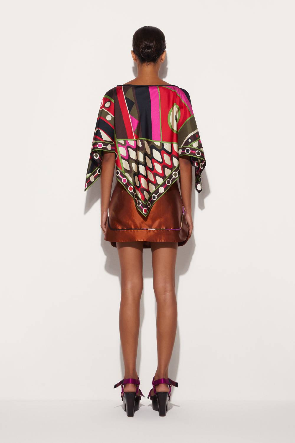 Pucci Top In Seta Con Stampa Vivara