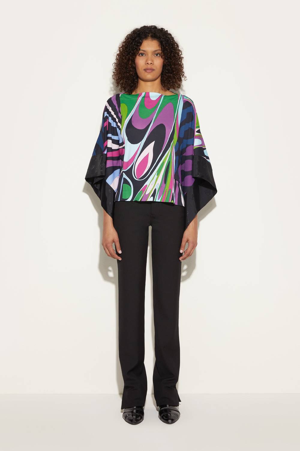 Pucci Top Kaftano Con Stampa Onde