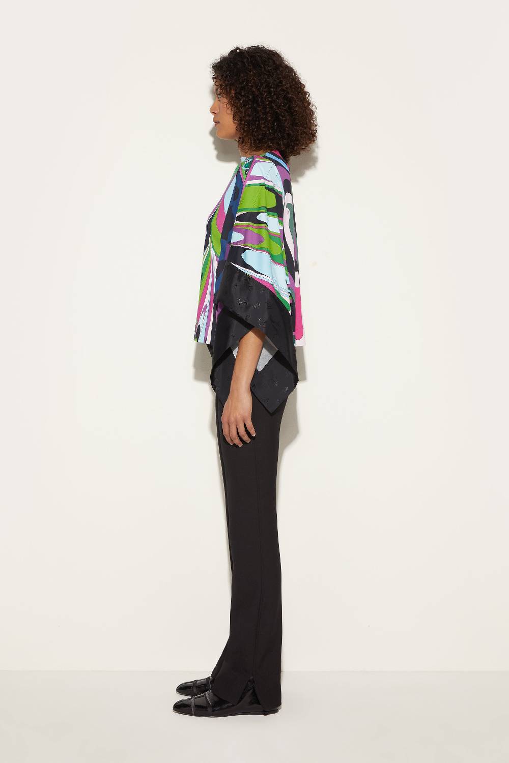 Pucci Top Kaftano Con Stampa Onde