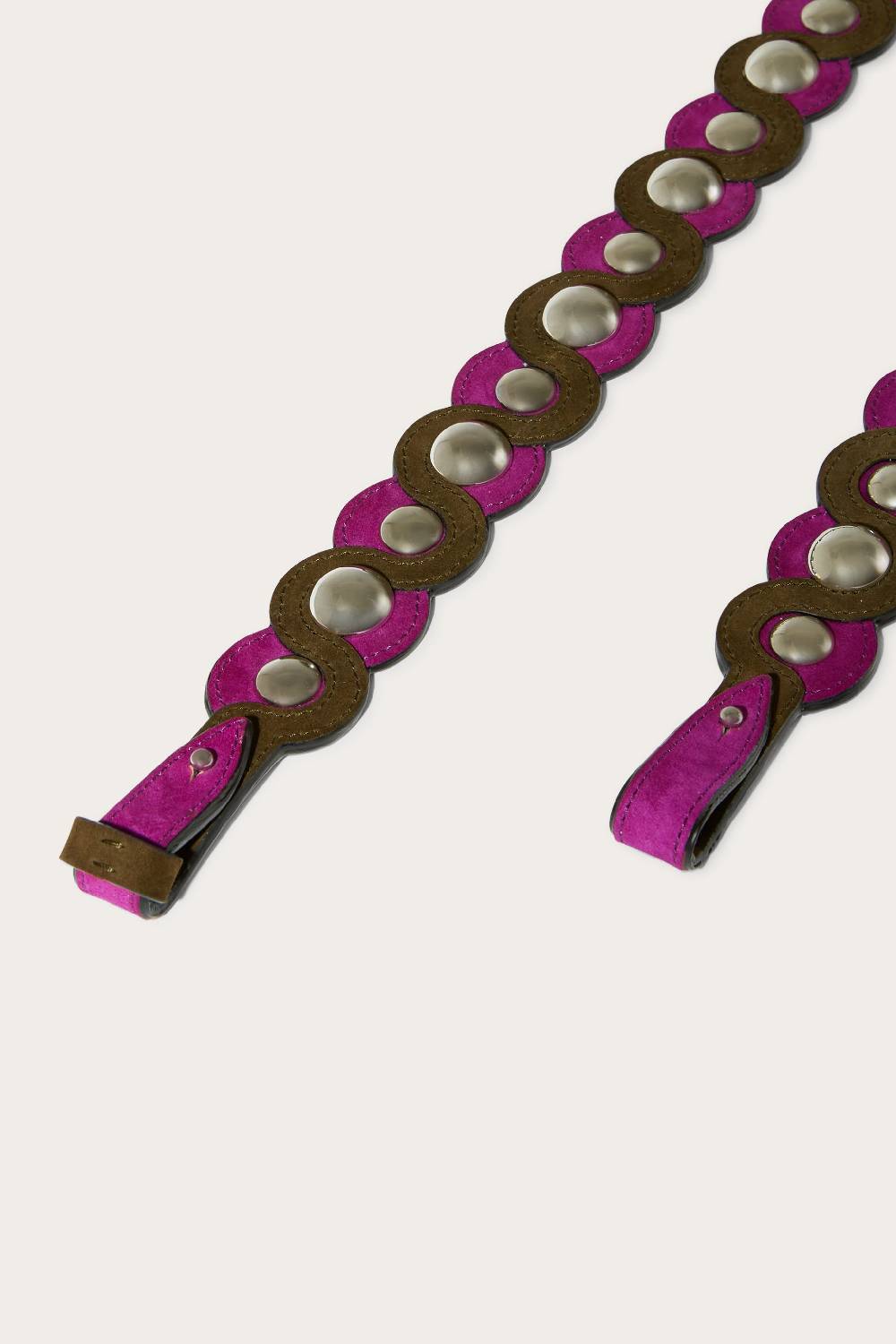 Pucci Tracolla Con Borchie In Pelle Scamosciata