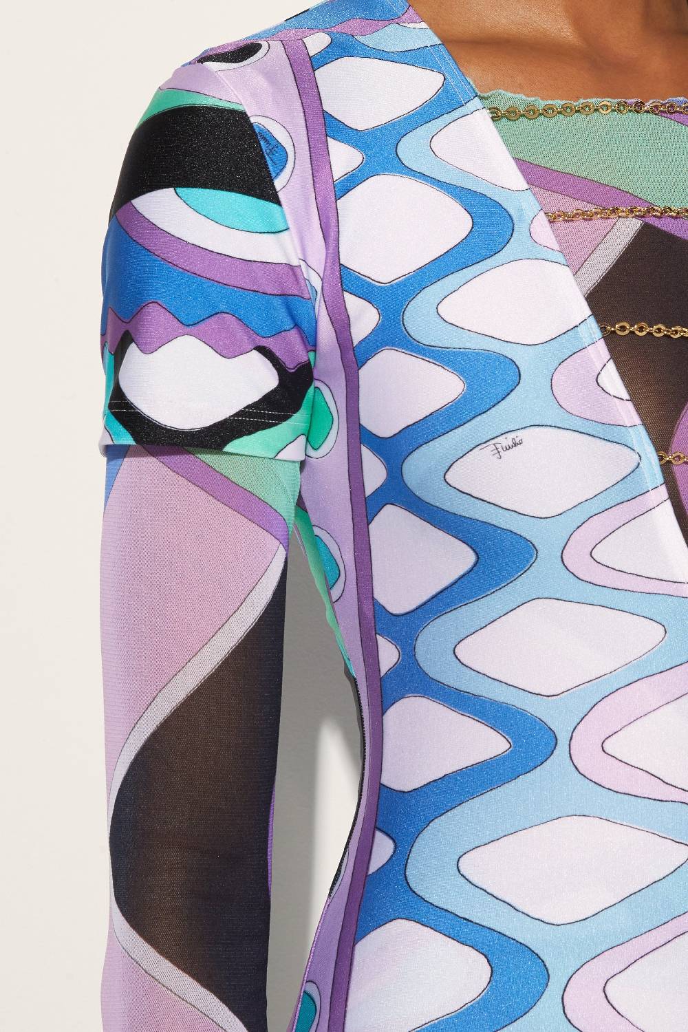 Pucci Tuta Corta Con Stampa Vivara