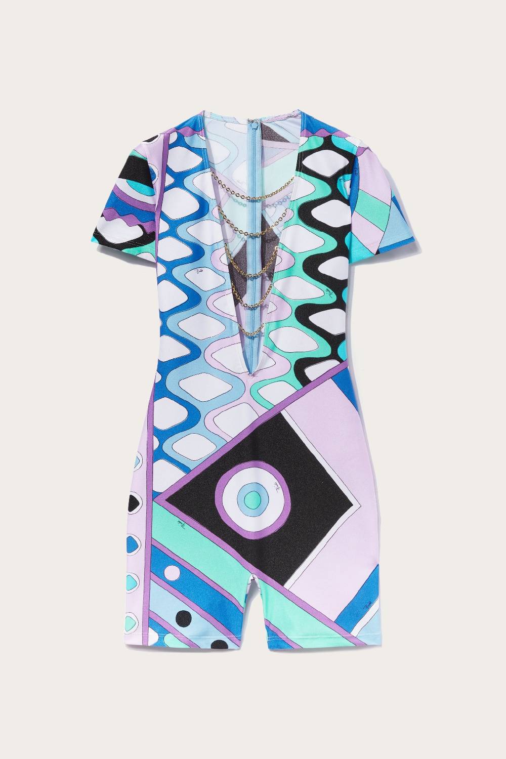 Pucci Tuta corta con stampa Vivara