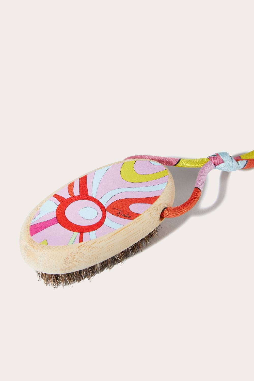 Pucci Spazzola Per Unghie In Legno Con Stampa Marmo