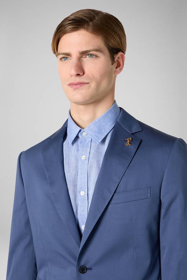 Pull Pal Zileri Abito Vicenza In Seta E Cotone Stretch