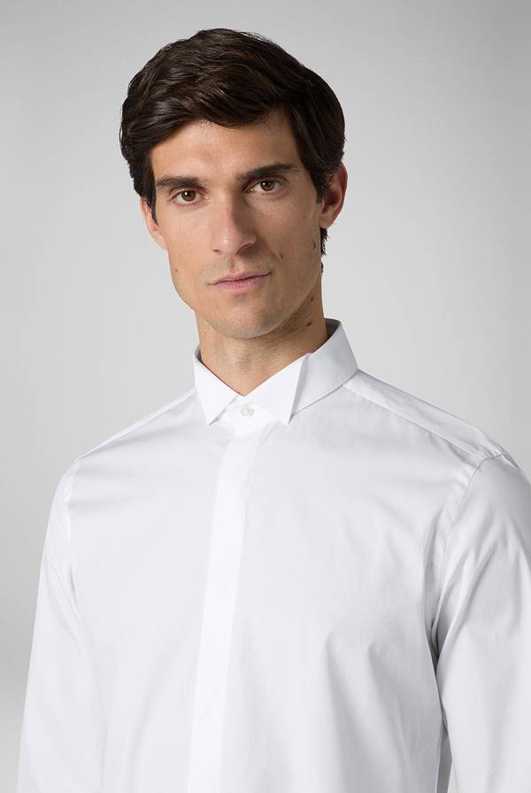 Pull Pal Zileri Camicia Cerimonia Bianca Con Collo Smoking